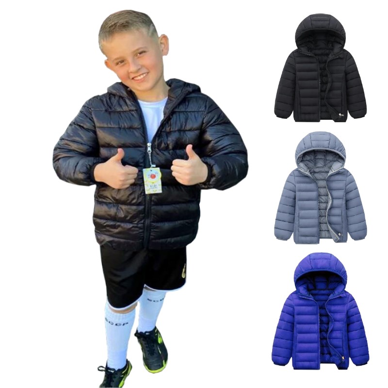 Winter Clothing Kids - Doudounes légères à capuche pour enfants,