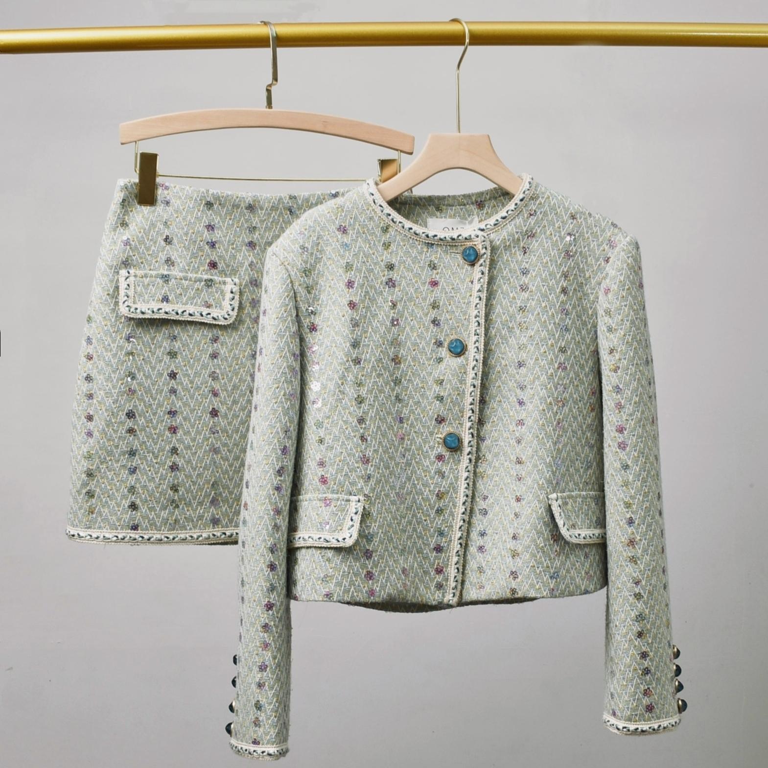 Winter Clothing Matching - Costume de luxe en Tweed pour