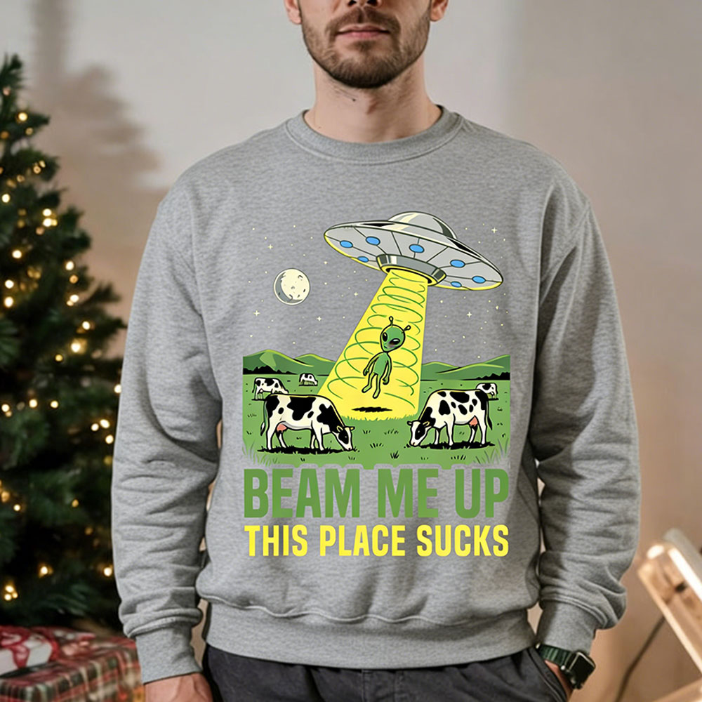 Beam Me Up This Place suce hom - Winter Clothing Quotes avis et prix