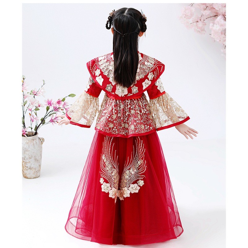Costume Hanfu Cheongsam pour f - Winter Clothing Kids avis et prix