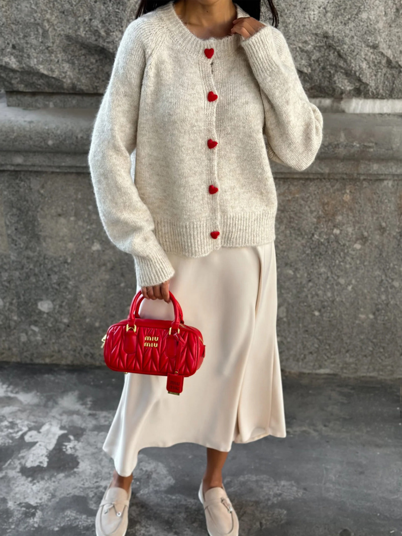 DGLUKE col rond tricot Cardiga - Winter Clothing Zara avis et prix