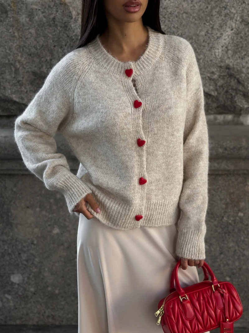 DGLUKE col rond tricot Cardiga - Winter Clothing Zara avis et prix